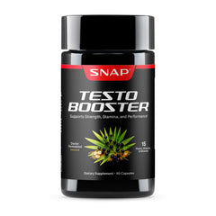 Snap Supplements envase frontal mostrando 90 cápsulas y beneficios