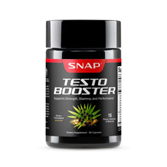 Snap Supplements frontal del paquete mostrando el producto y beneficios