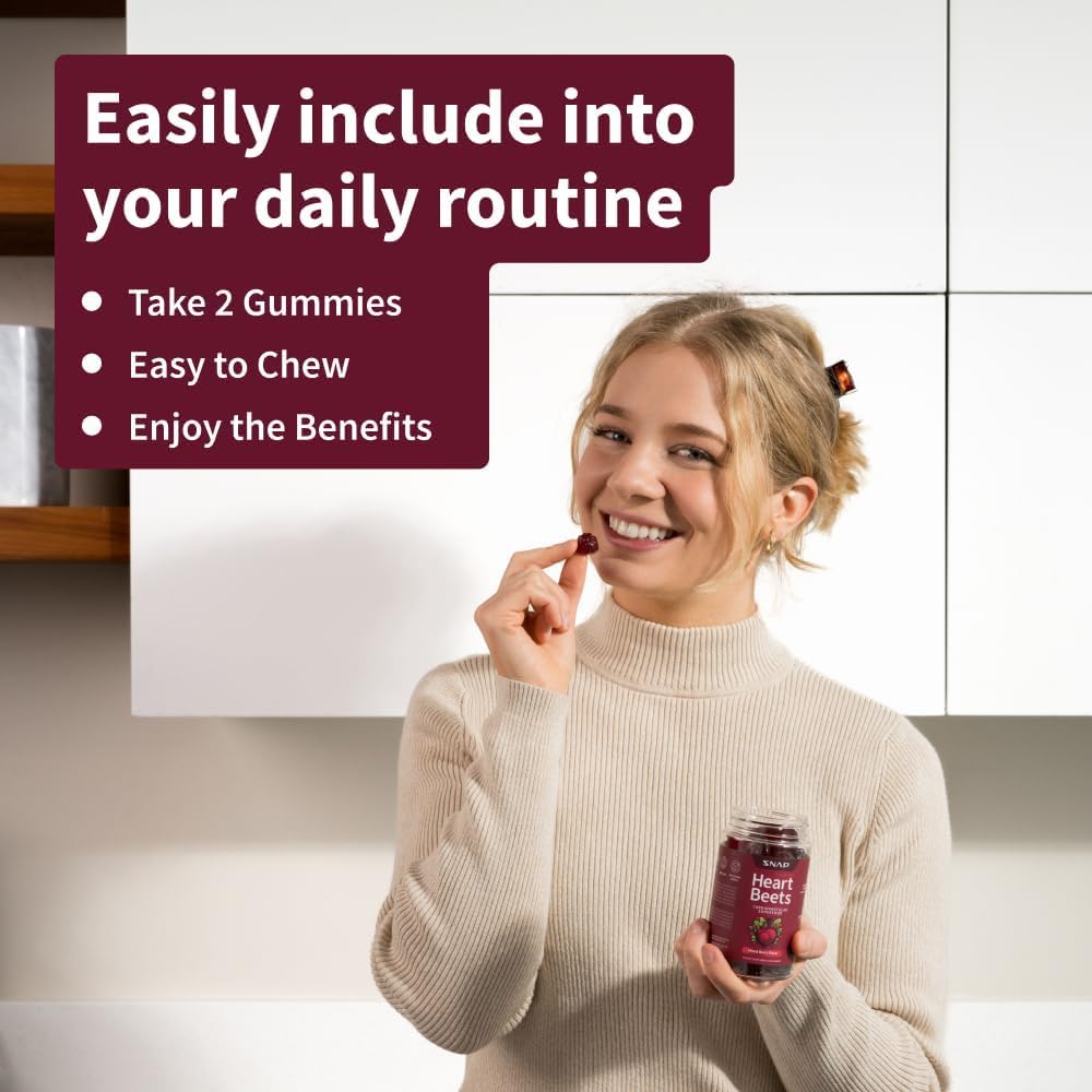 Gominola en primer plano de Snap Supplements con enfoque en ingredientes naturales
