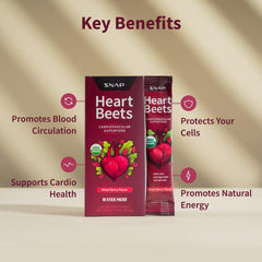 Snap Supplements detalle del polvo rojo-morado, beneficio: disolución rápida