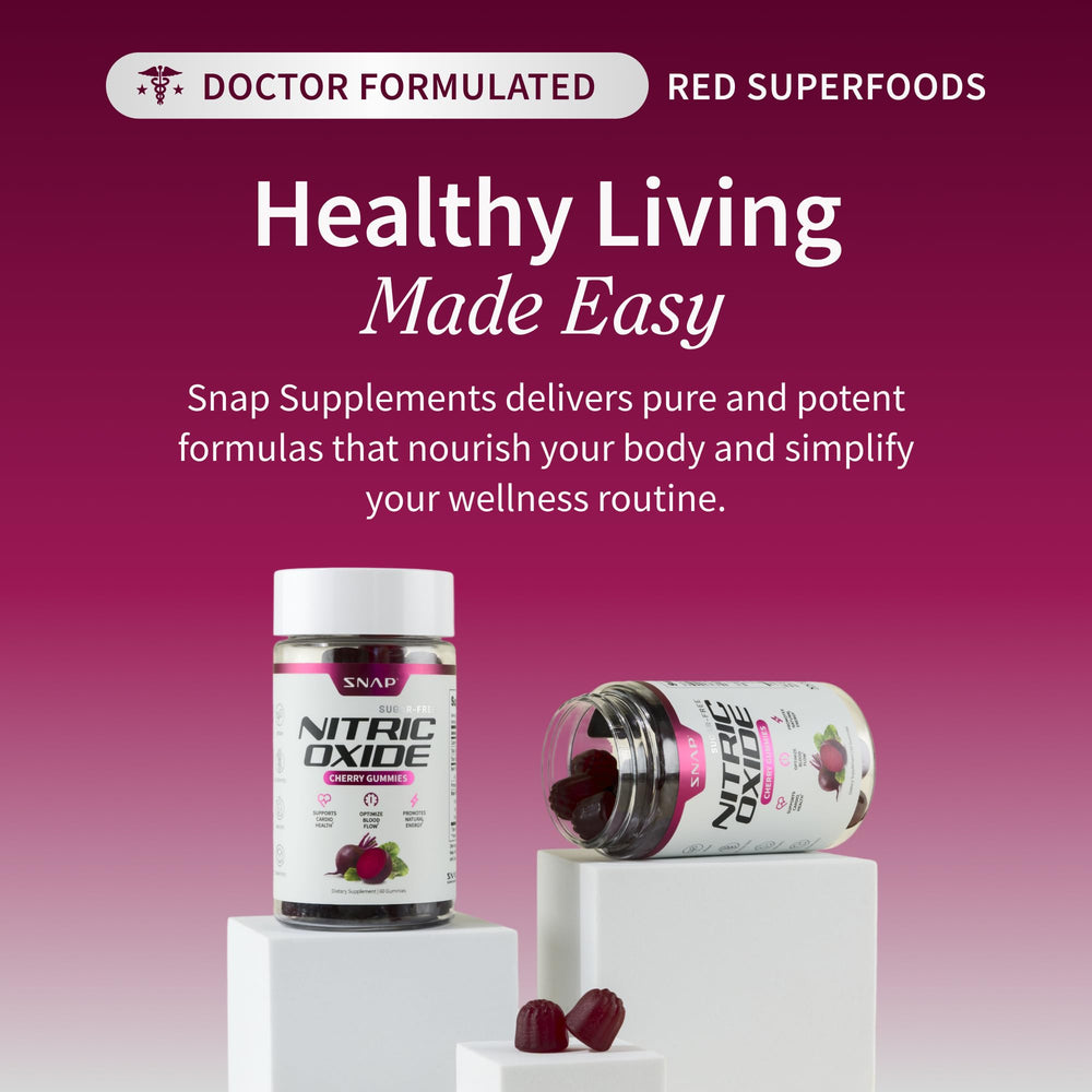 Snap Supplements ingredientes clave (remolacha y granada) destacando potencia vegetal