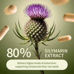 Snap Supplements ingredientes secos: cardo mariano y cúrcuma, aporta claridad