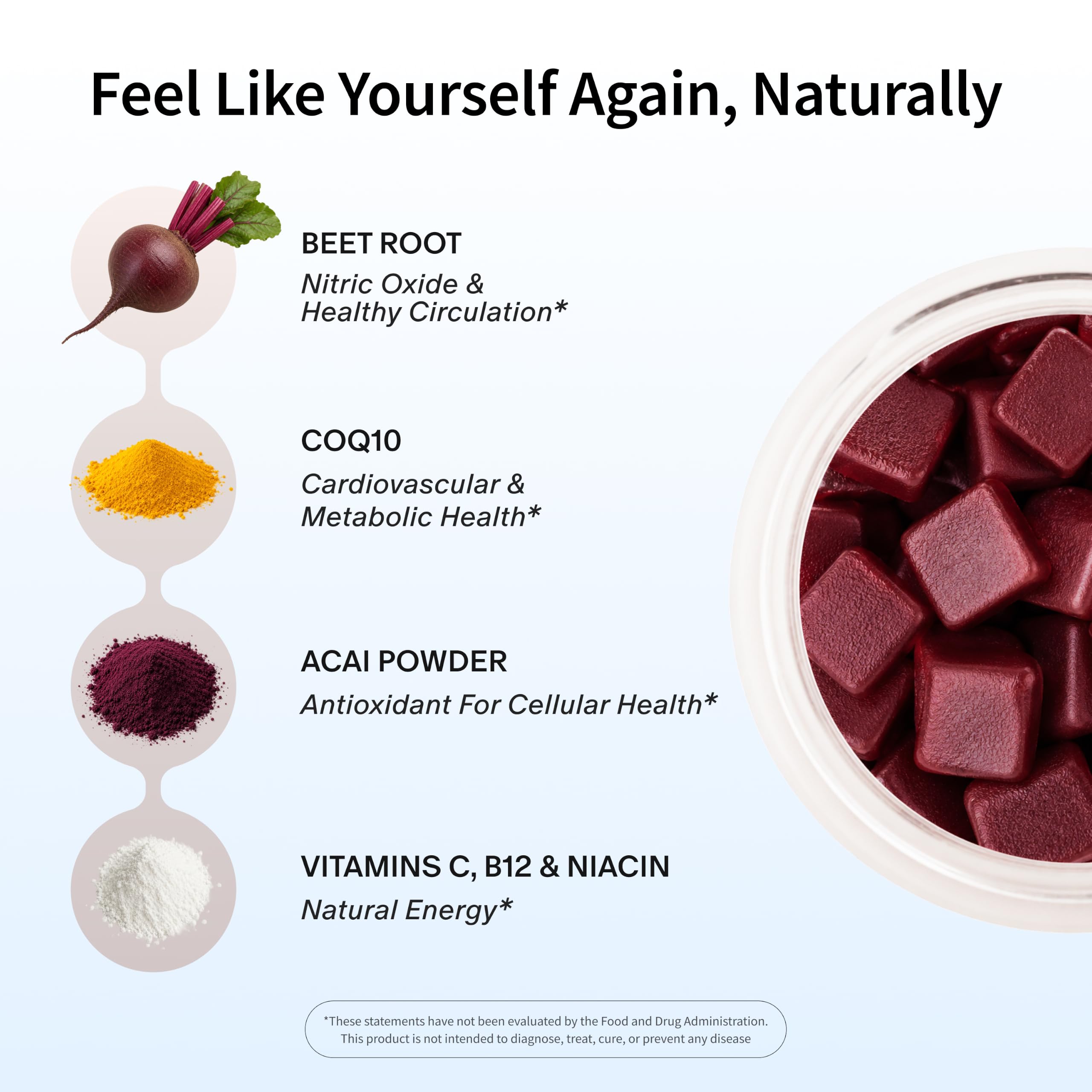 Snap Supplements masticable en mano para mostrar tamaño y fácil uso