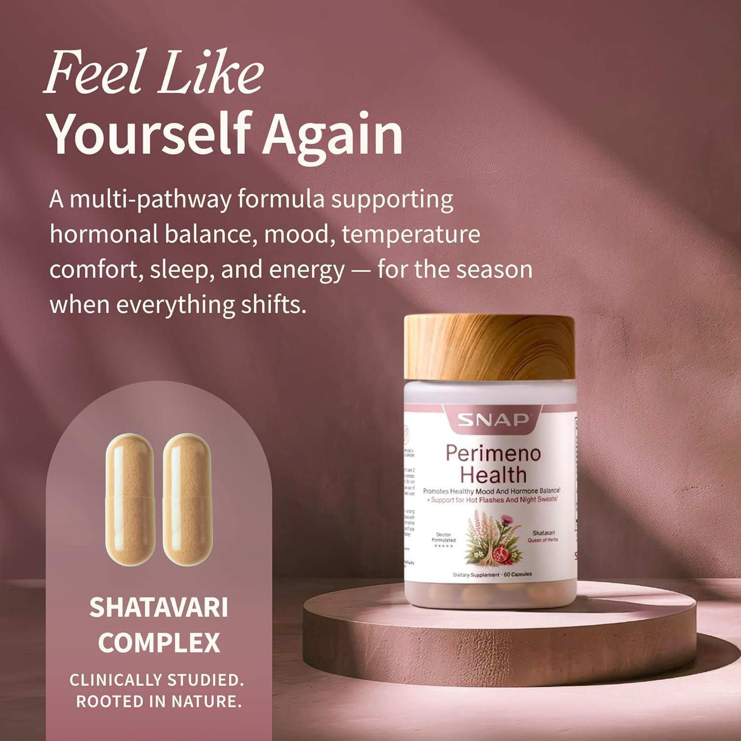 Snap Supplements reverso del envase con lista de ingredientes y transparencia