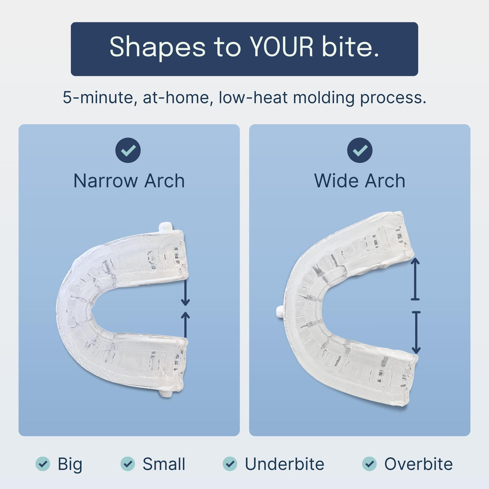 SnoreLessNow Somnofit-S uso en cama para dormir más cómodo y estable