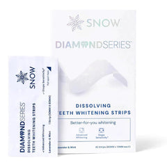 SNOW empaque frontal mostrando 42 tiras y diseño profesional