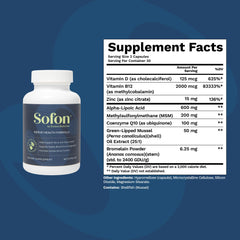 Sofon etiqueta con lista de ingredientes para transparencia y confianza