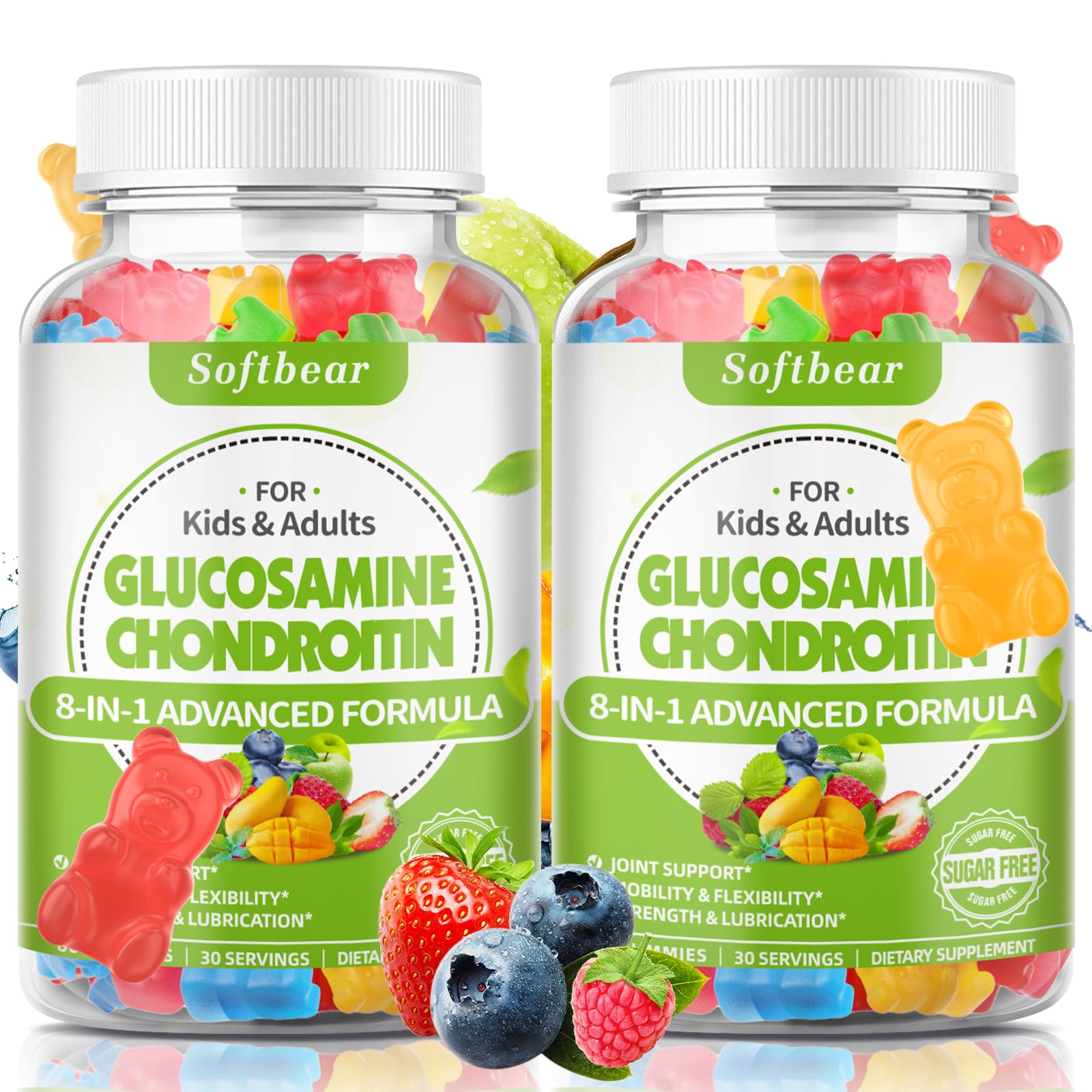 Softbear dosis diaria recomendada de dos gomitas.