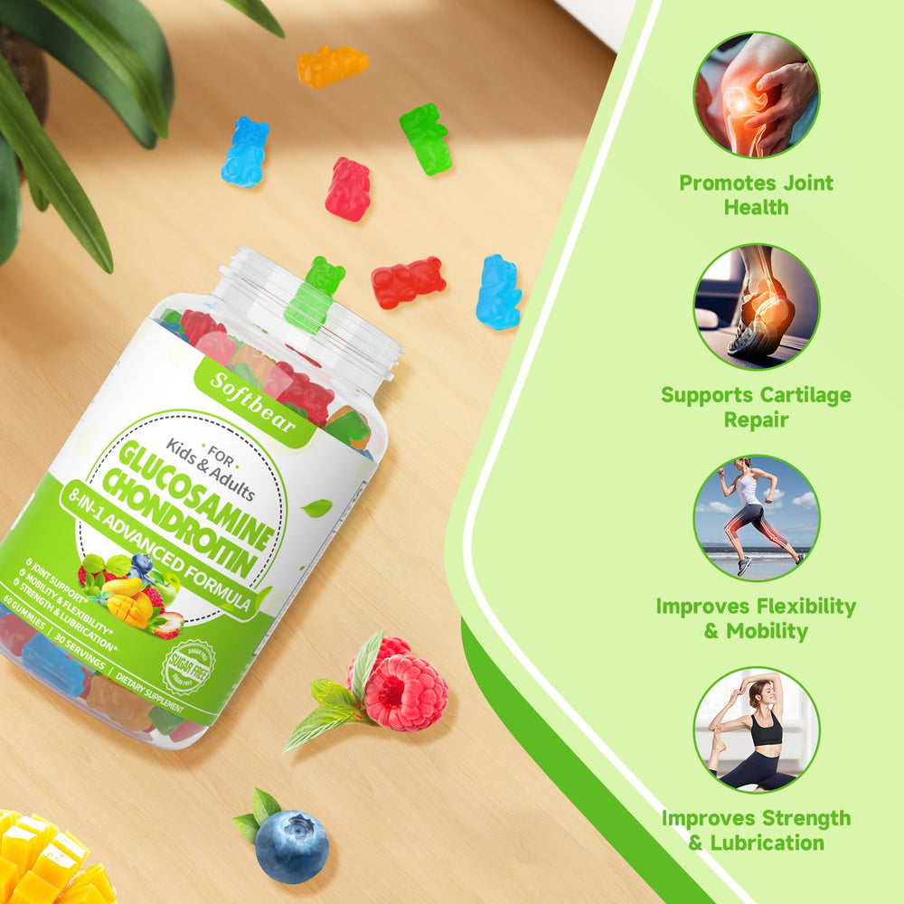 Softbear gomitas textura suave, sabor a fruta mixta.