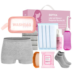 SOFTCA empaquetado frontal mostrando todo el kit para entrega rápida y ordenada