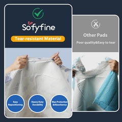 SOFYFINE colocado en cama durante la noche para mantener colchón seco