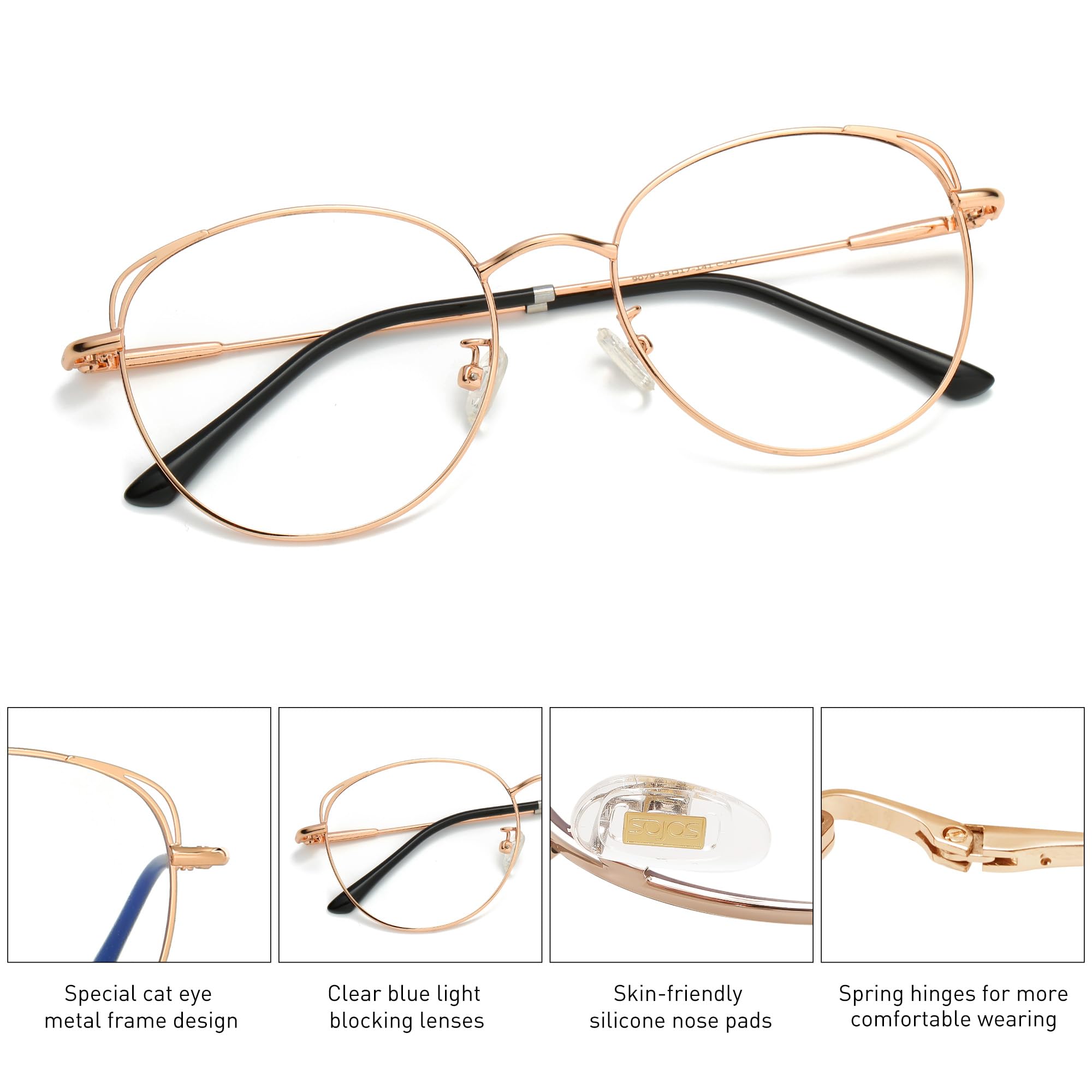 SOJOS gafas en uso frente a ordenador menos fatiga