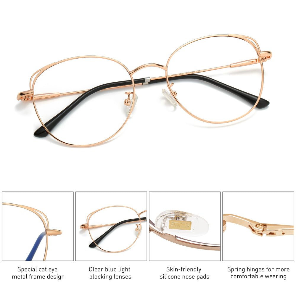 SOJOS gafas en uso frente a ordenador menos fatiga