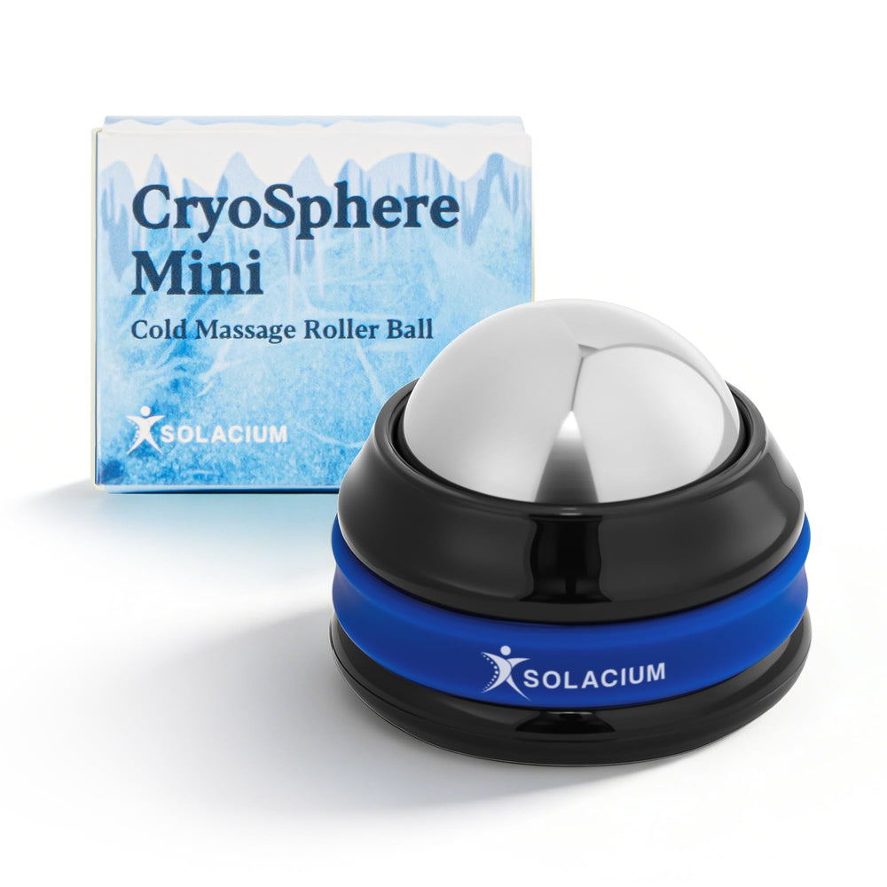 Solacium CryoSphere Mini vista frontal mostrando diseño compacto y bola de acero