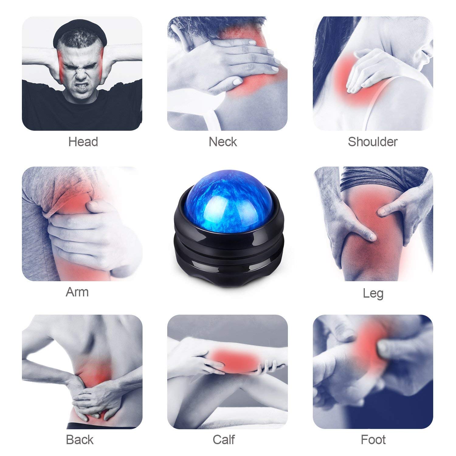 Persona usando Solacium en cuello y hombros para alivio de tensión laboral