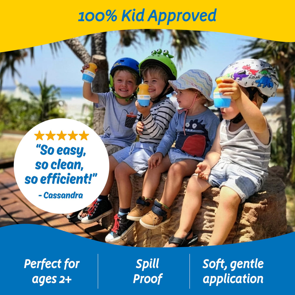 Cuello marcado 100 ml del Solar Buddies facilita control de líquidos para equipaje