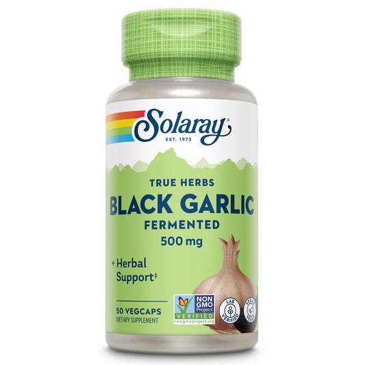 SOLARAY Ajo Negro 500 mg en cápsula para uso diario y digestión suave