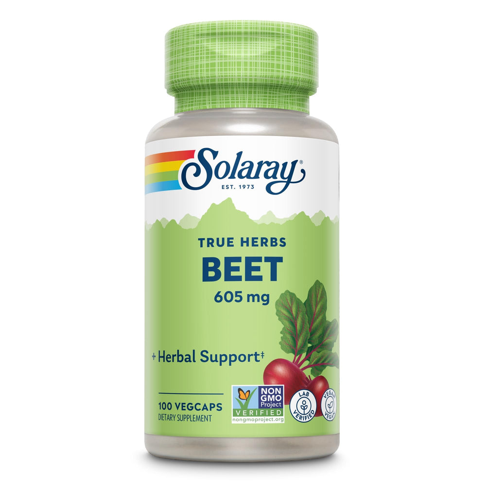 SOLARAY botella abierta con cápsulas listas para consumir fácilmente