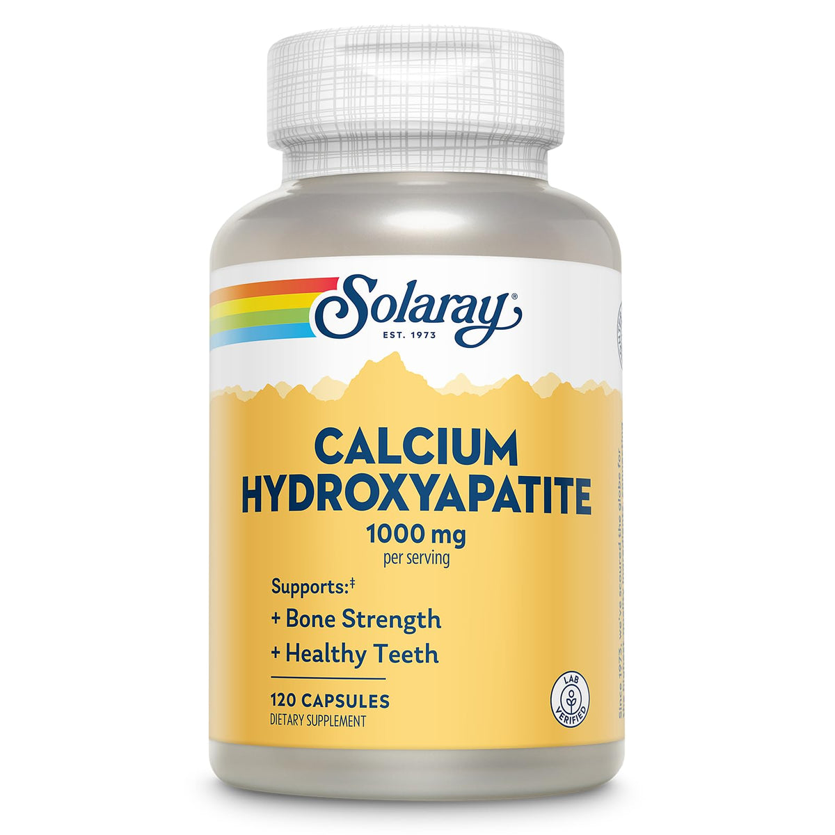 SOLARAY calcio hidroxiapatita 1000mg - bote: apoya dientes y huesos sanos