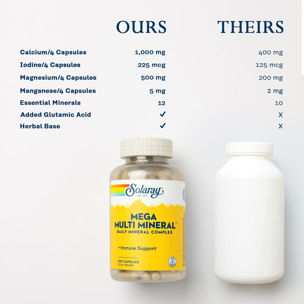 SOLARAY producto junto a una regla para comparar tamaño y cantidad