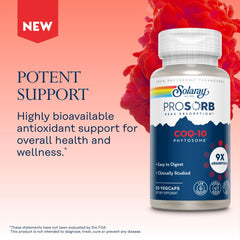 SOLARAY CoQ-10 Phytosome probado en laboratorio en Utah para garantizar calidad.