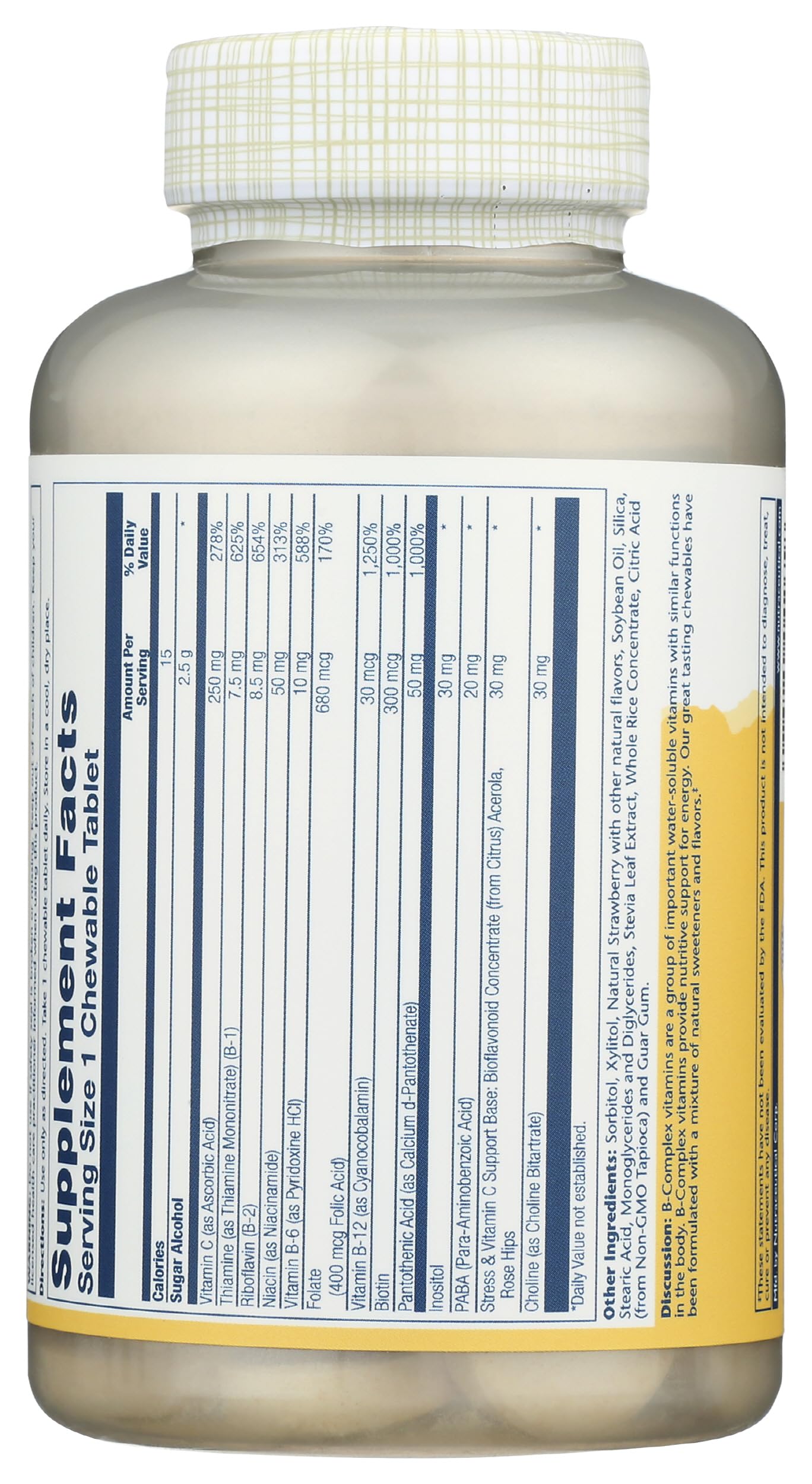 SOLARAY detalle de etiqueta con ingredientes y pureza verificada