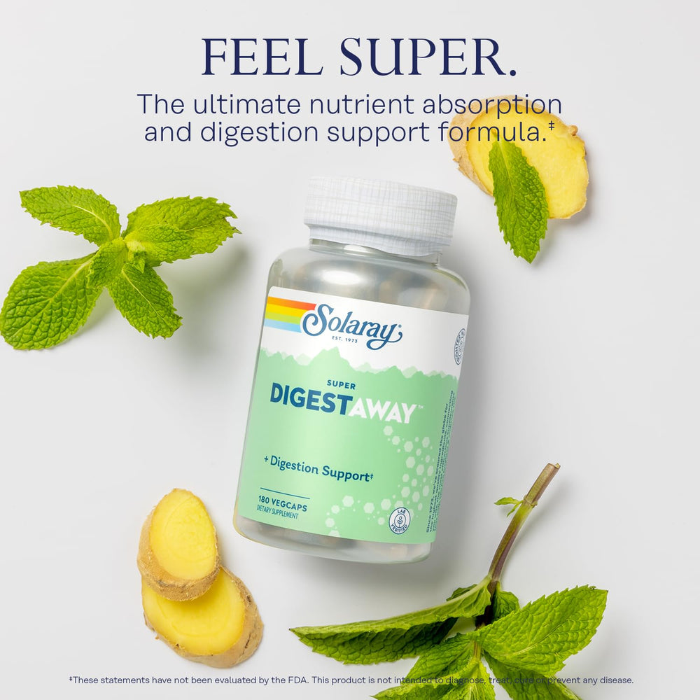 Etiqueta de SOLARAY con lista de ingredientes y unidades enzimáticas para transparencia