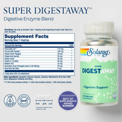 SOLARAY etiqueta y lista de ingredientes visible para transparencia