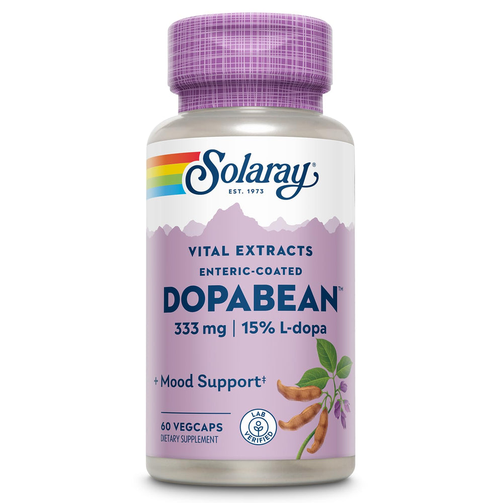 SOLARAY Dopabean 333mg en botella, apoyo diario al bienestar