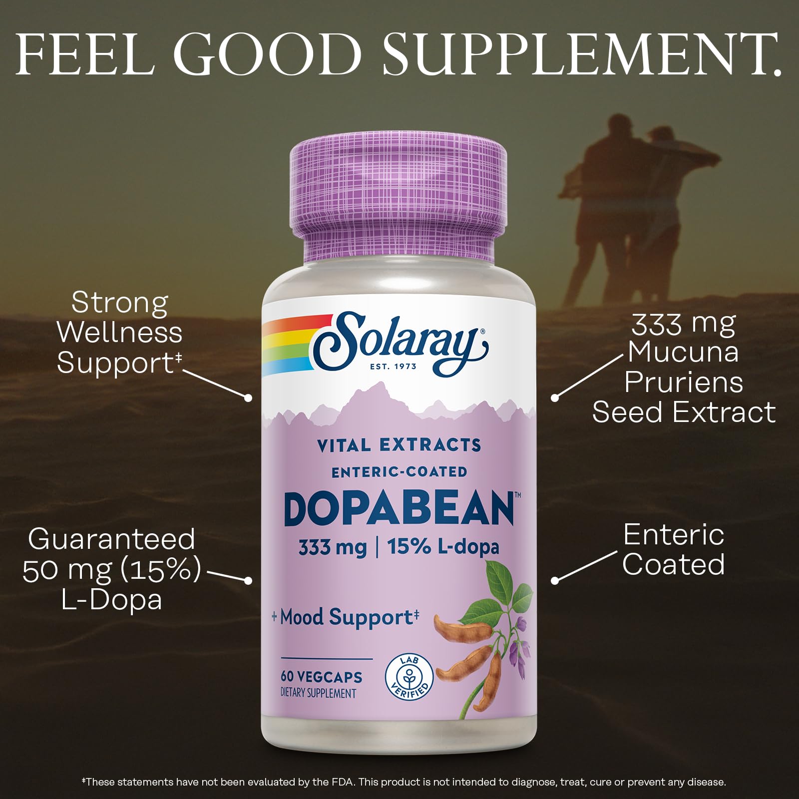 SOLARAY Dopabean 333mg cápsula para uso diario