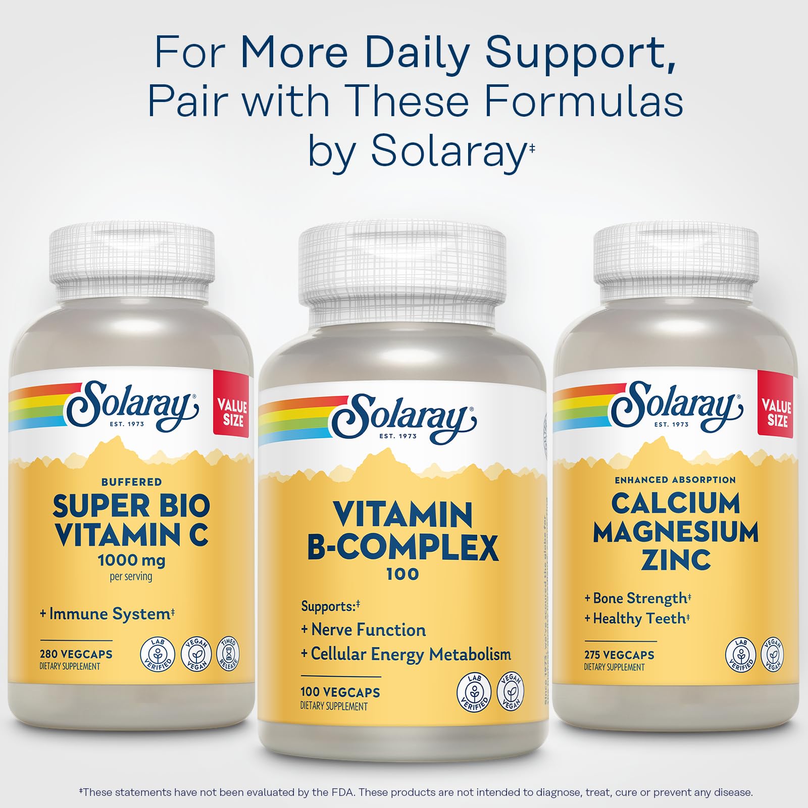 SOLARAY producto junto a desayuno saludable sugiere uso diario práctico