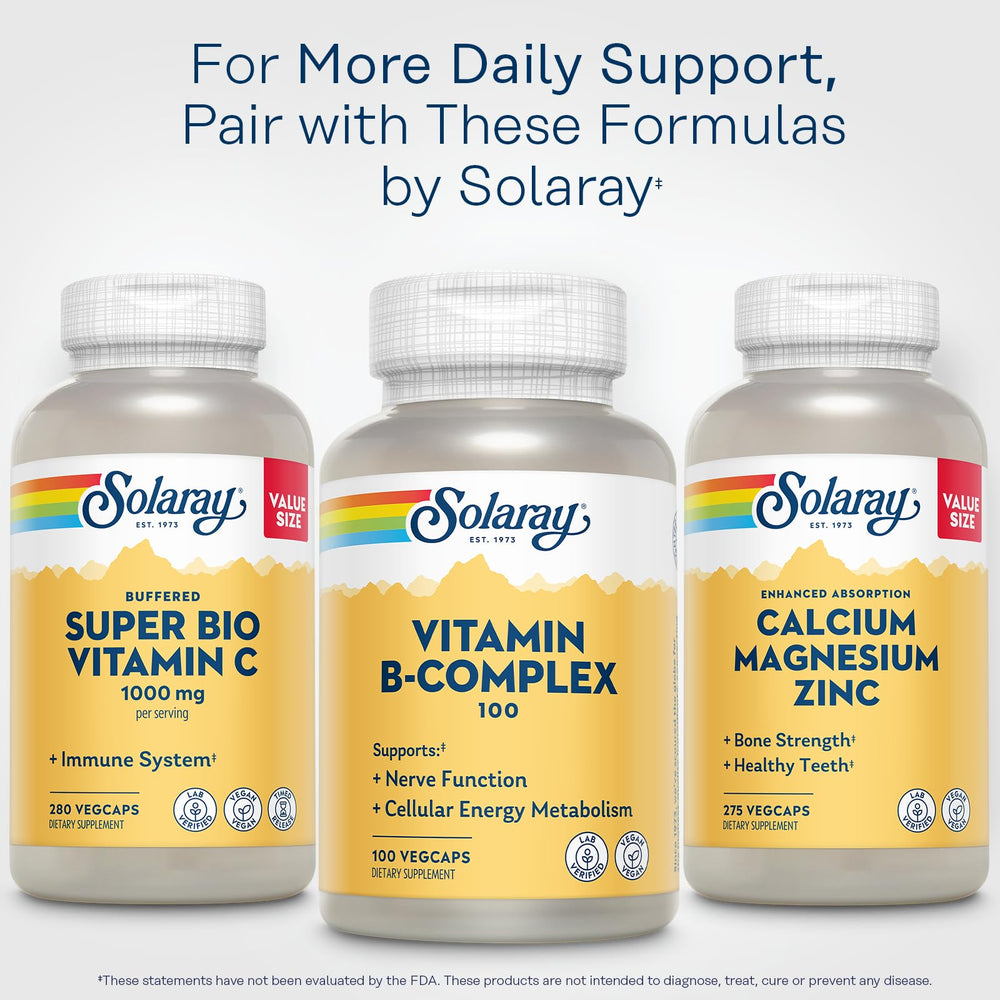 SOLARAY producto junto a desayuno saludable sugiere uso diario práctico
