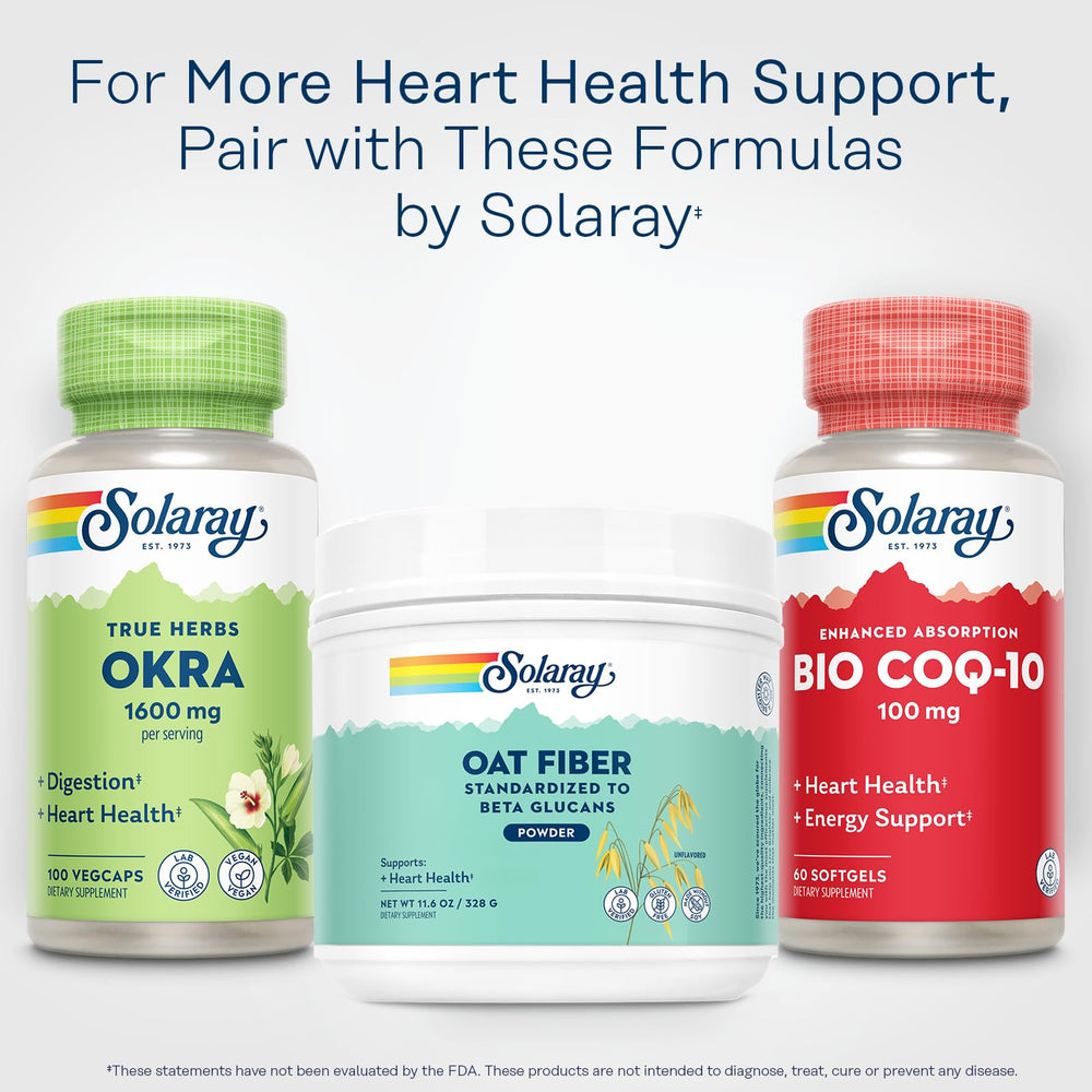 SOLARAY etiqueta nutricional en detalle, transparencia y composición clara