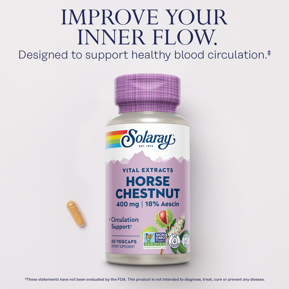 Solaray Frasco de cápsulas vegetales en envase verde.