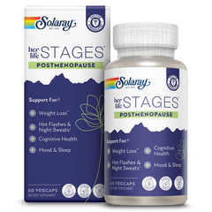 SOLARAY frente del envase mostrando 60 VegCaps y beneficios