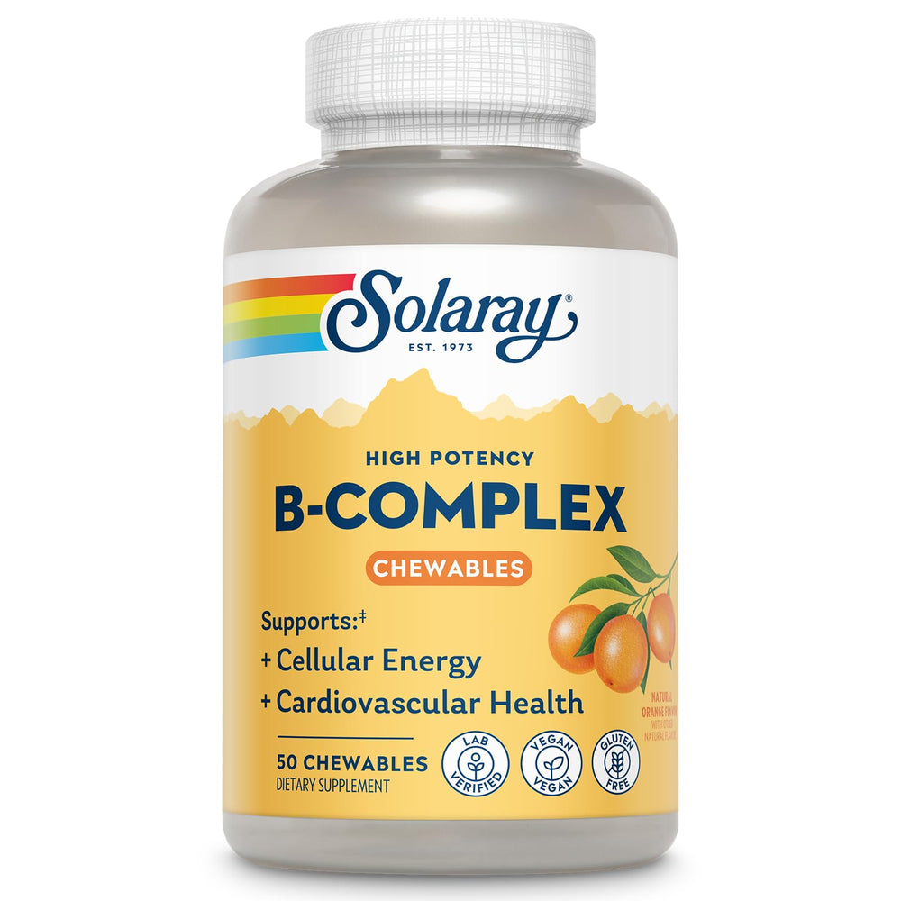 SOLARAY frente del envase mostrando 50 porciones y sabor naranja
