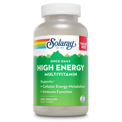SOLARAY frasco frontal mostrando etiqueta clara y beneficio energético