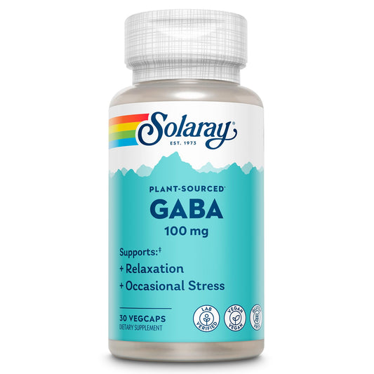 SOLARAY GABA botella: fácil toma diaria para relajación suave