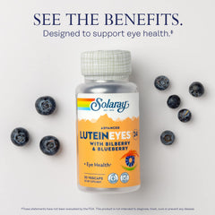 SOLARAY caléndula y bilberry como ingredientes naturales para apoyo ocular