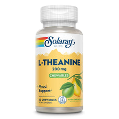 SOLARAY L-Teanina 200 mg tableta masticable sabor limón-lima para calma suave