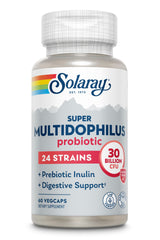 SOLARAY detalle de cápsula Enteric Shield abierta, protección gástrica mejorada