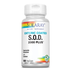 SOLARAY envase frontal mostrando S.O.D. 2000 y beneficios principales