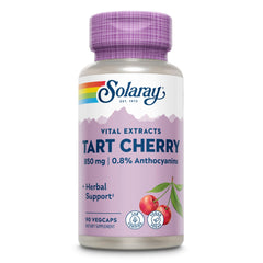 SOLARAY polvo de extracto de cereza ácida mostrando concentración y pureza