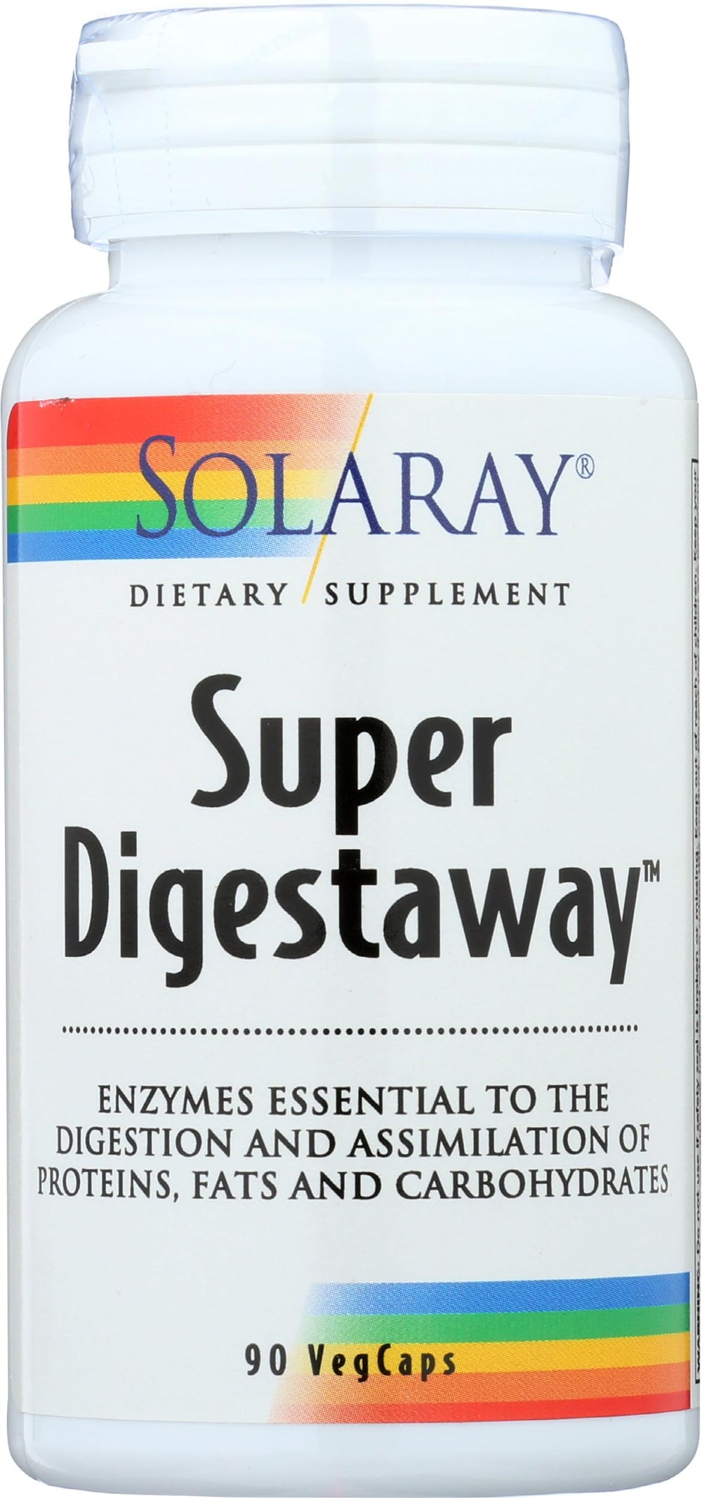 SOLARAY polvo de enzimas en cuenco destacando pureza del contenido