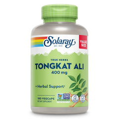 SOLARAY frasco frontal mostrando 180 vegcaps y claridad del producto