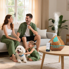 SOLEILHOME difusor iluminado por la noche creando ambiente relajante
