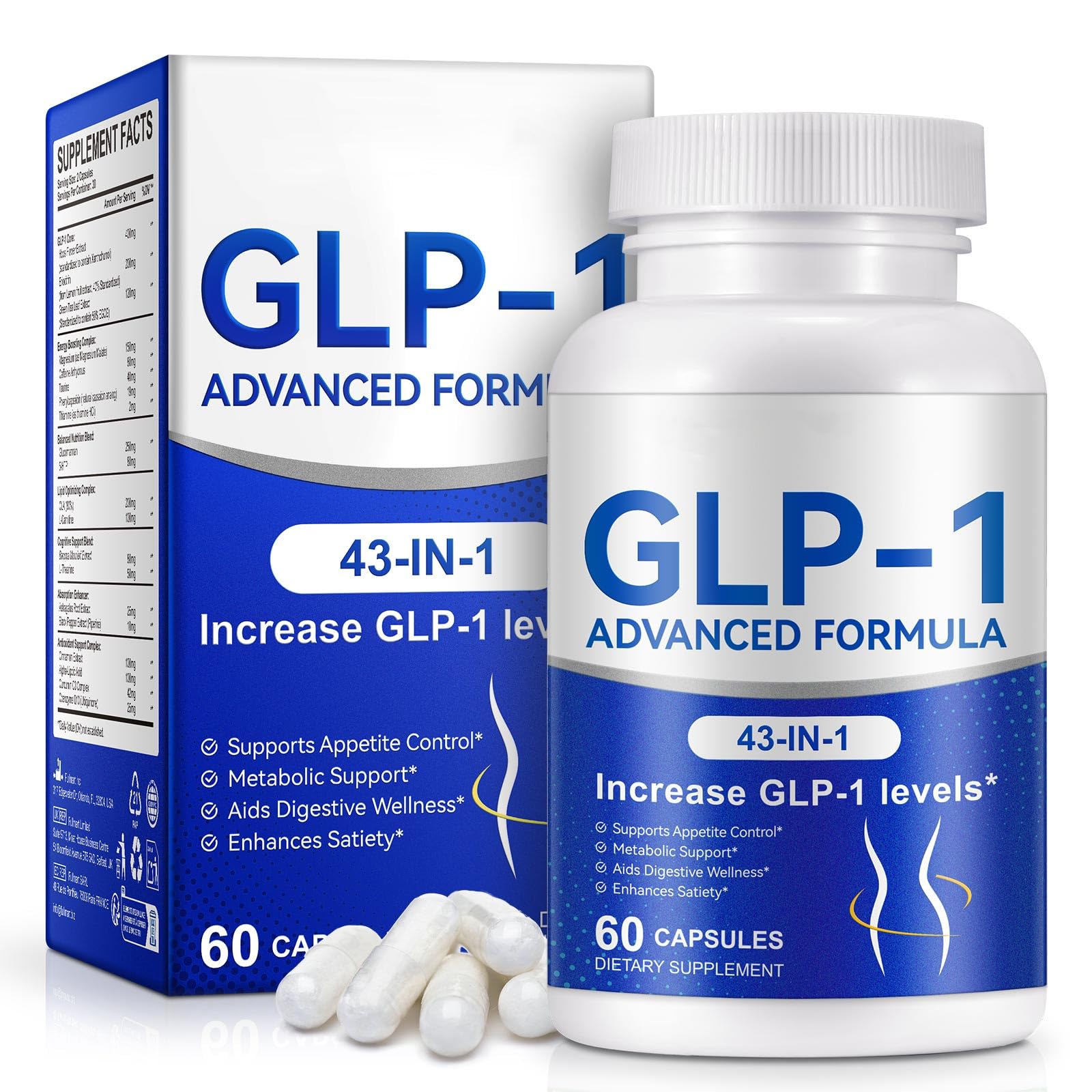 Envase SOLEMEONY GLP-1 visto al frente con diseño claro y beneficio de apoyo al apetito