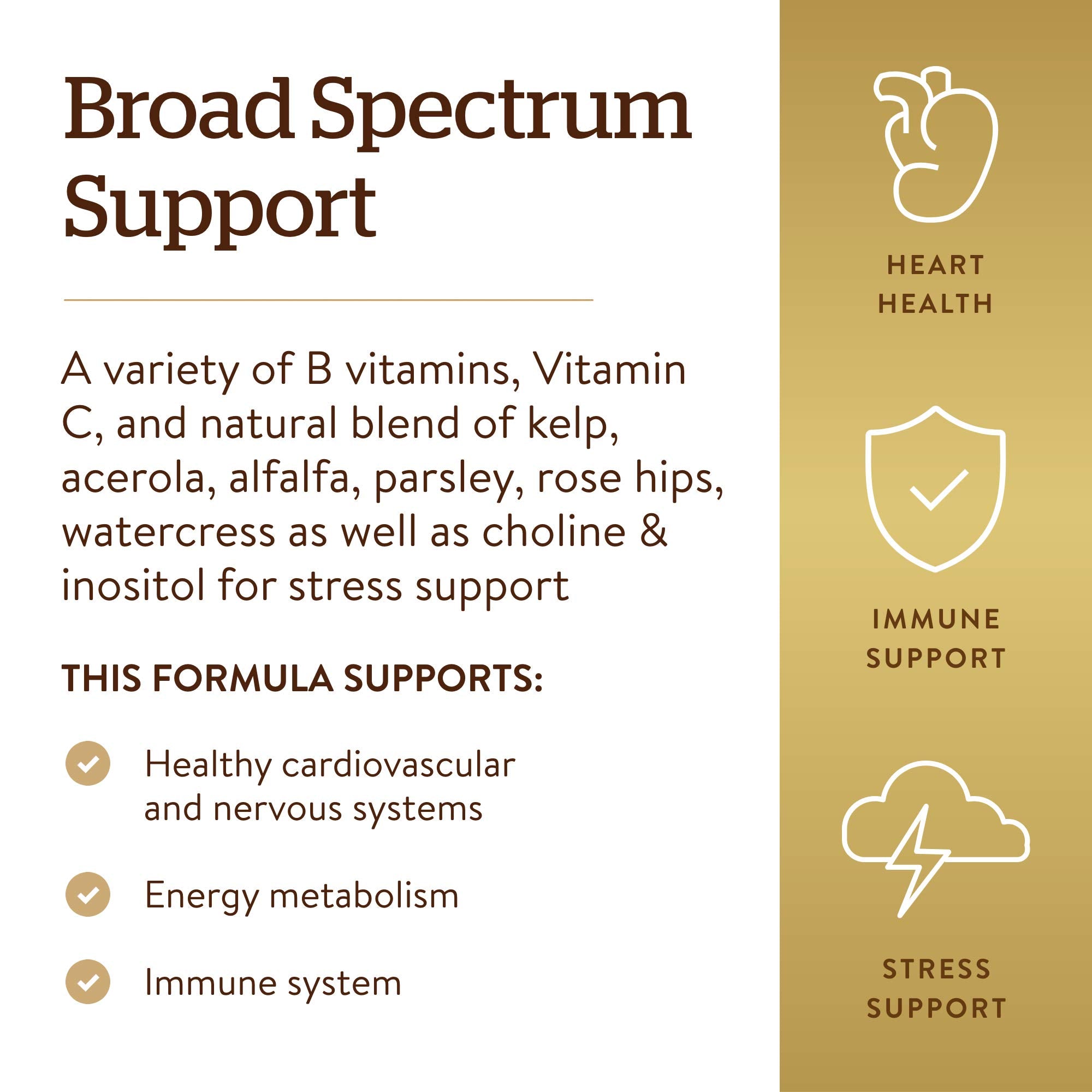 Solgar Complejo-B con Vitamina C, apto para vegetarianos.