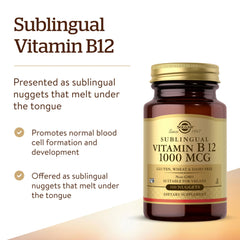 Solgar nugget disolviéndose sublingual mostrando rápida absorción