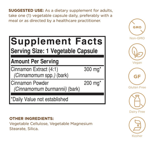 Solgar Canela aroma suave para rituales diarios de bienestar.
